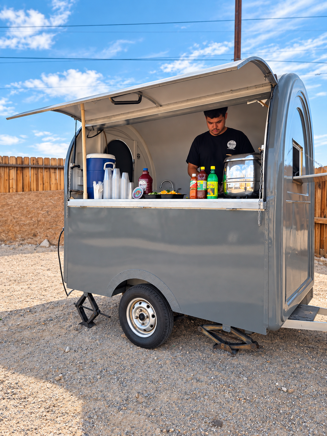 Tropico catering trailer serving drinks and event refreshments